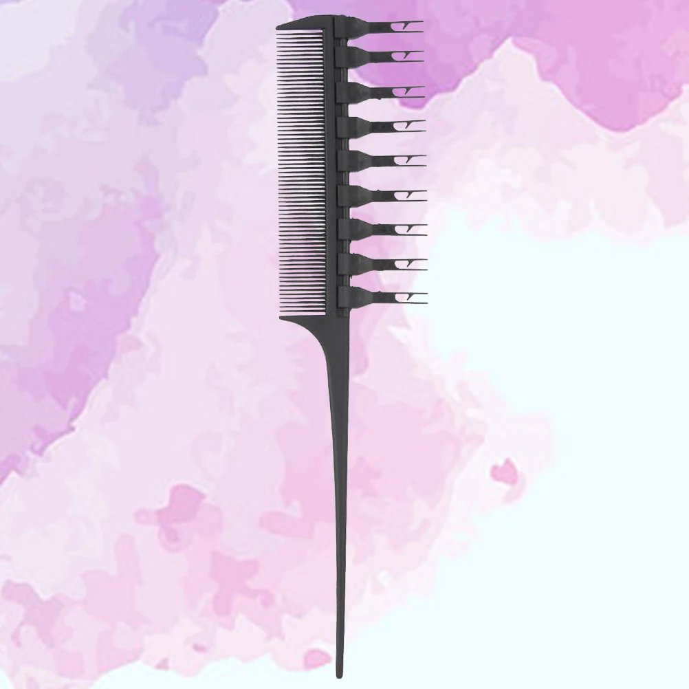 

Расческа для краски волос, крючок, инструменты для краски, длинная ручка, многоразовые расчески для окрашивания, практичный аппликатор оттенка для укладки, легко очищаемые волосы