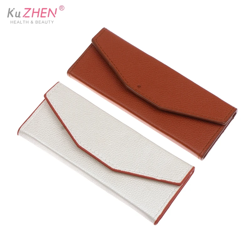 PU leather Tweezers Storage Leather Bag Storage Box False Eyelash Extension Tool Lashes Accessories Makeup Tool For Tweezer Kit