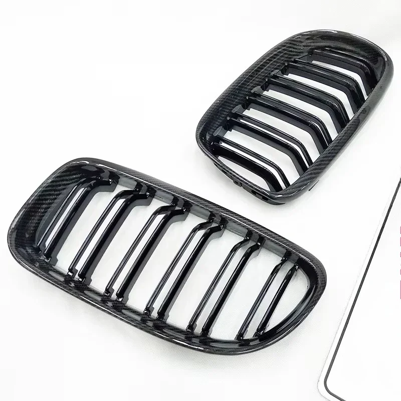 Carbon Fiber Front Grille Carbon Black For BMW 3 Series E90 2008-2012 Modifiable Parts Center Mesh Grille