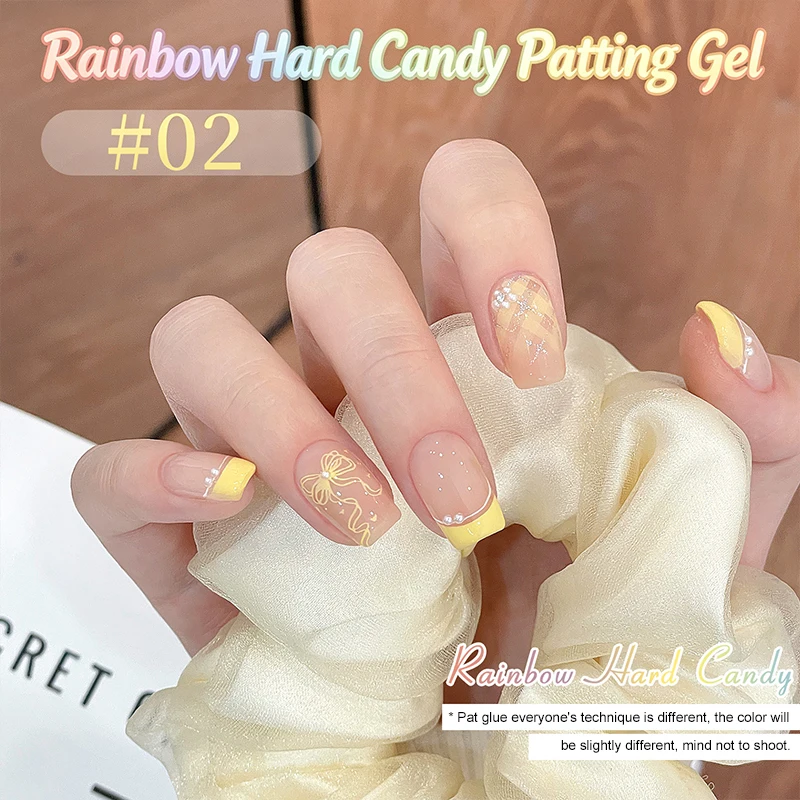 4‑Color Patting Nail Gel Palette, Macaron Candy Solid Nail Gel, Gradient Stamping UV Gel For DIY Nail Art Manicure - view 2