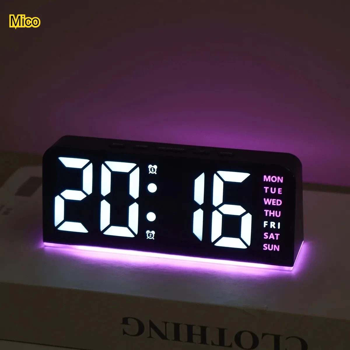 

USB Dimmable Digital Date Clock Home Desktop Decorative Ornament