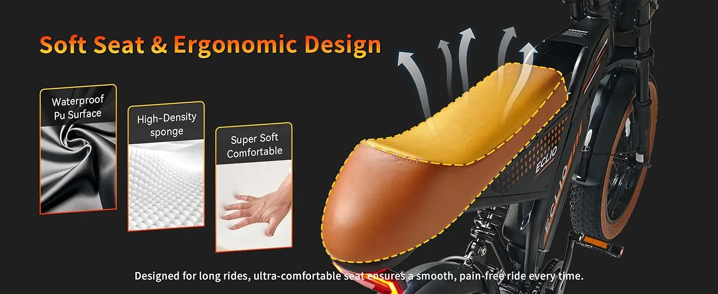 1000W Moped-Style Electric Bike for Adults