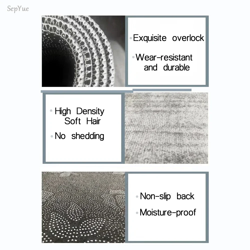 Non-slip Kitchen Mat Crystal Velvet Super Absorbent Floor Mats Kitchen Long Carpets Bathroom Entrance Door Mat Bedroom Long Rugs