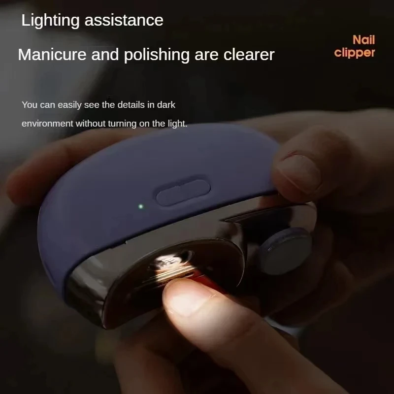 Electric Nail Clipper Grinding and Polishing 2 in 1 Multifunctional Portable Automatic Nail Grinder Electric Manicure Tool image 4