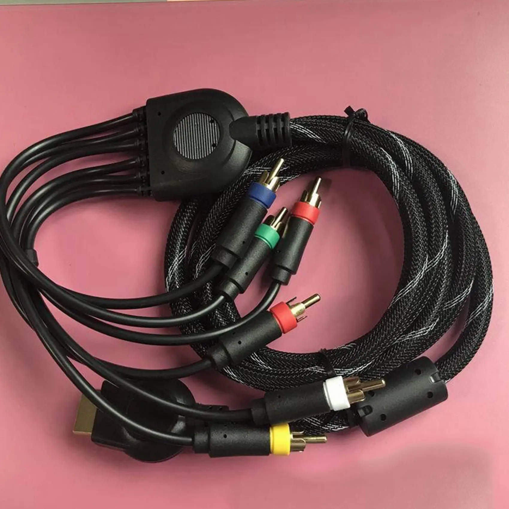 2X Suitable For PS2/PS3 Component Cable 1.8M Suitable For PS 2/3 High Resolution Game Cable Accessories-[A51I]