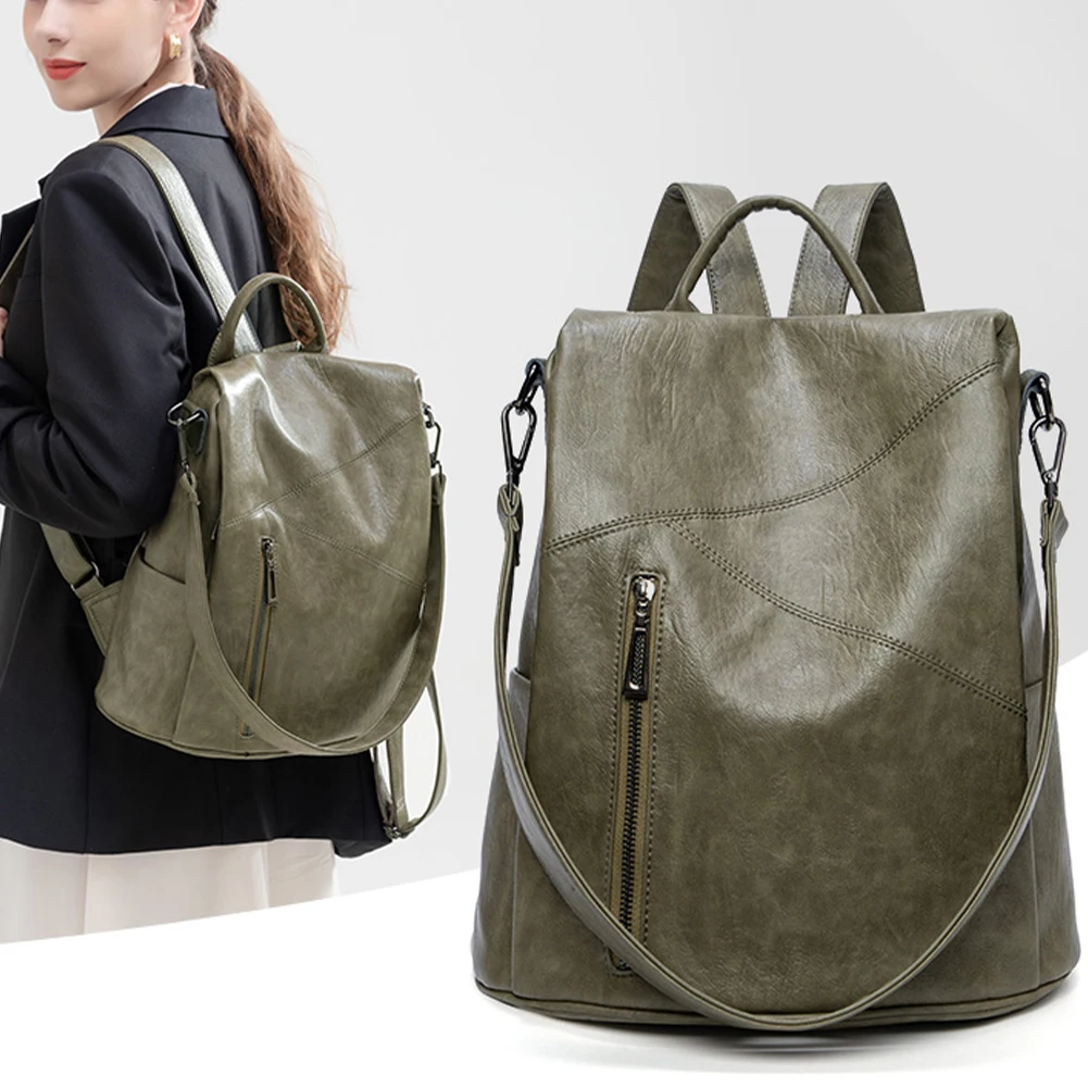 

Женские рюкзаки из натуральной кожи, противоугонный рюкзак, модный многофункциональный рюкзак, водонепроницаемый школьный рюкзак большой вместимости