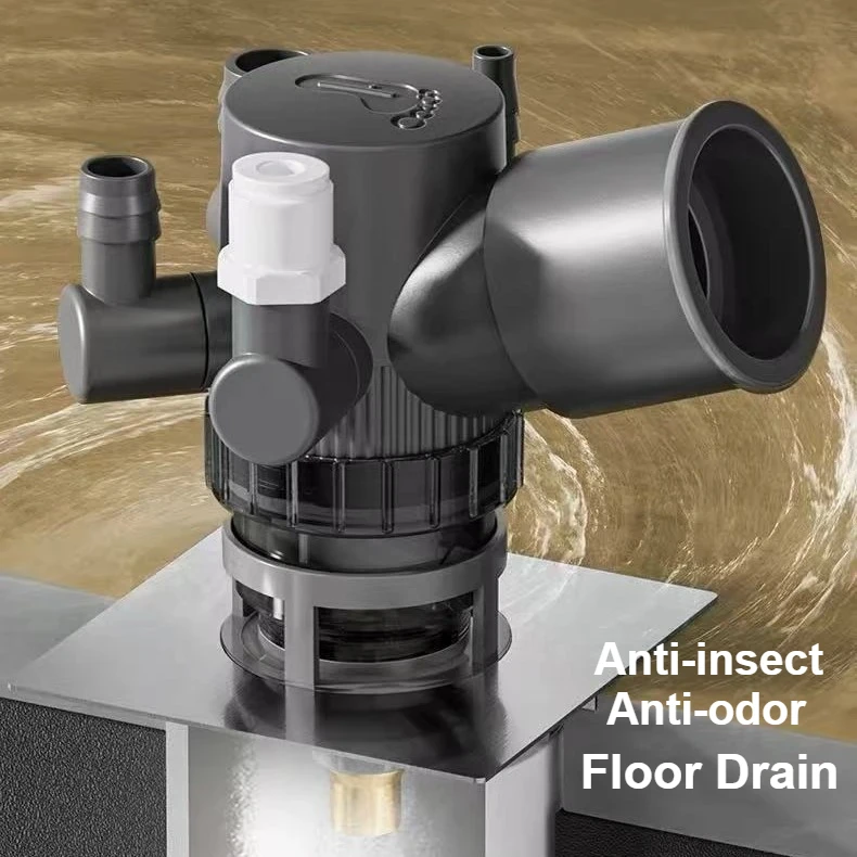 

Слив для пола в ванной комнате, устройство против запаха для дренажа, слив для пола в стиральной машине, гаджет против насекомых, разъем для разделения воды