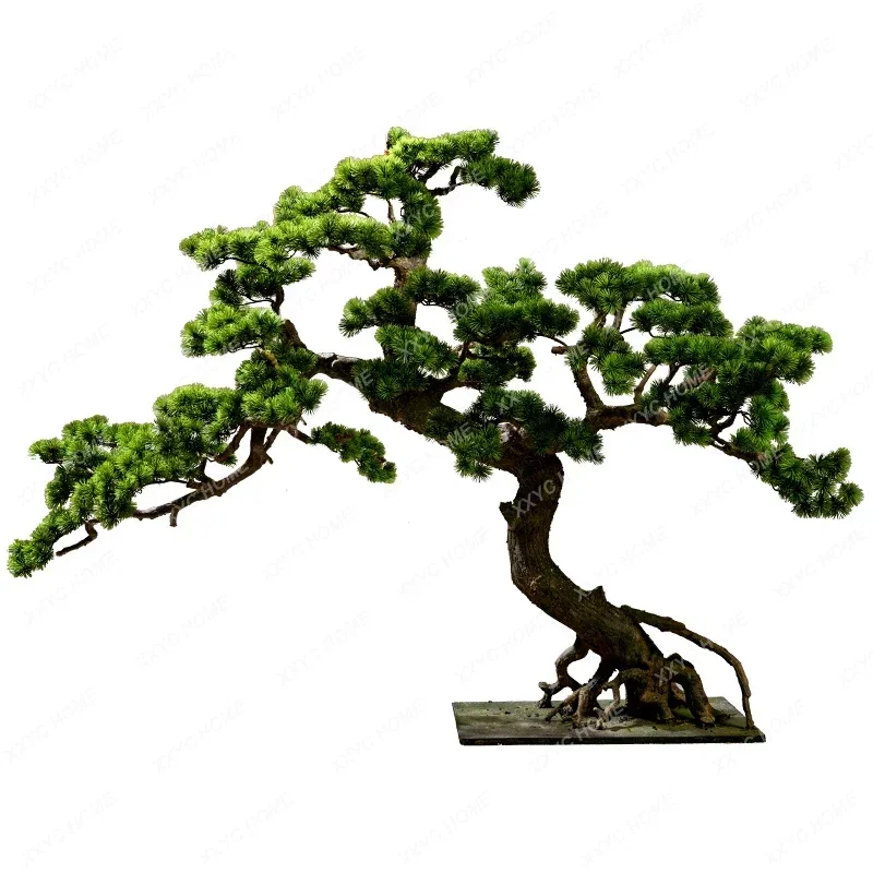 

Artificial Greeting Pine Tree Bonsai Fake Trees Bonsai Green Plant Shop Window Corner Landscape подставка для цветов plants