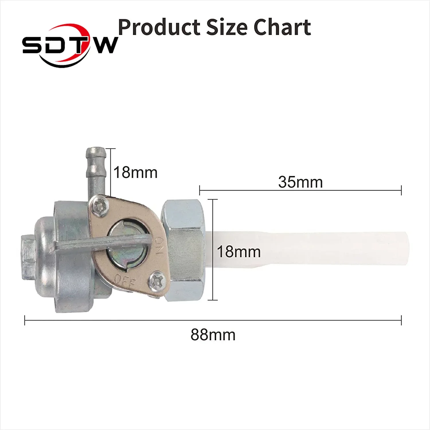 

16950-ZB4-015 Fuel Vavle Petcock Shut Off Tank Switch Fits for Honda EB3500X EB3500XK1 EB3800X
