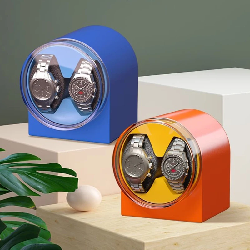 

Automatic Watch Box Winder Luxury Watches Display Case Woman Mechanical Watch Rotating Box Travel Safe Storage Winding Machine