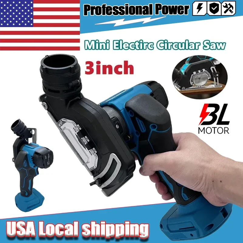 

Аккумуляторная ручная мини-циркулярная пила/отрезная машина/шлифовальный инструмент 3 дюйма, бесщеточная, 18В, совместимая с Makita