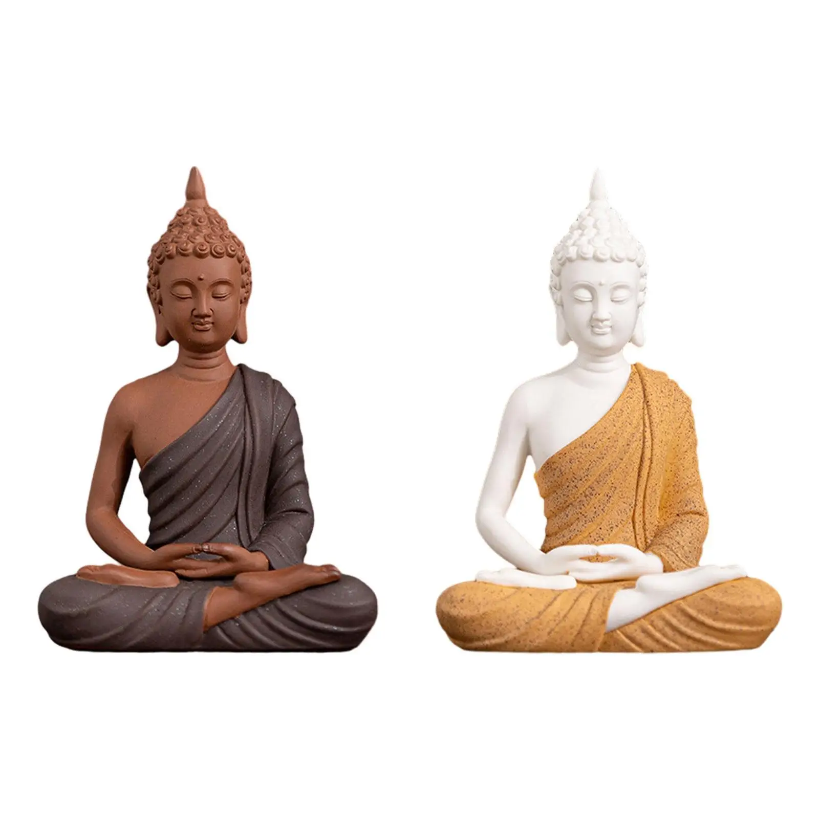 

Small Buddha Statue for Office Decor Collectible Figurine And Religious Artwork