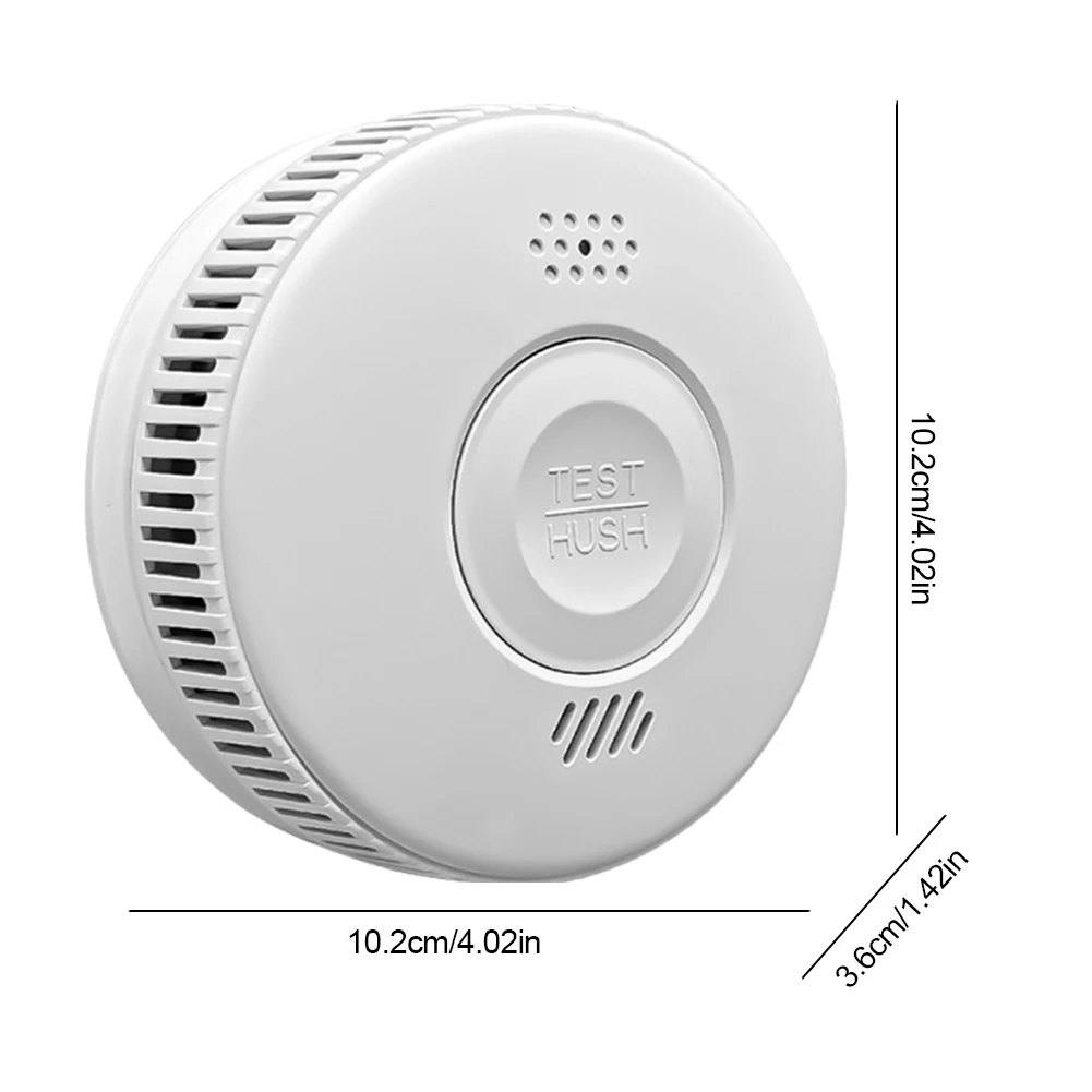 가정 침실용 와이파이 스마트 연기 경보, 배터리 작동 연기 감지기, 테스트 단추, 화재 감지기, 85dB