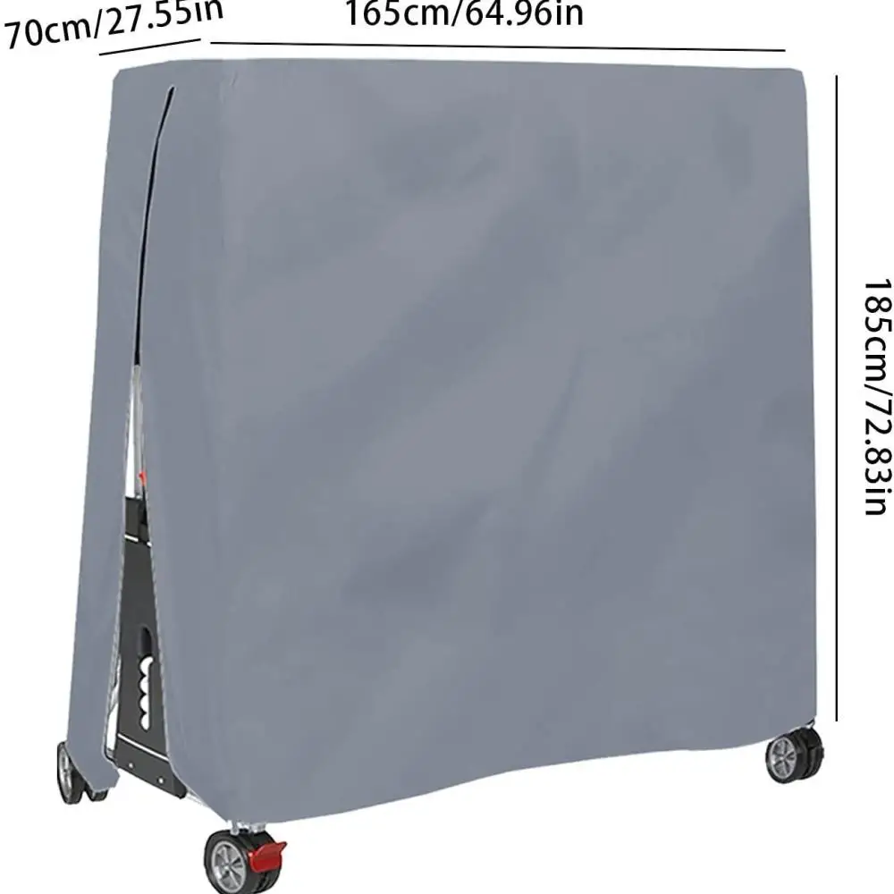 Heavy Duty Ping Pong Table Cover Waterproof Dustproof Oxford Fabric Outdoor Folding Protector Furniture Shield
