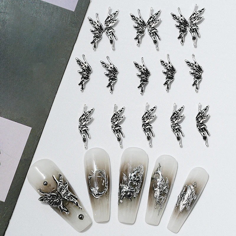 DIY Nail Art Decoration 3D Butterfly Wing Nail Art Charm Nail Drill For Manicure Design Accessory Nail Salon