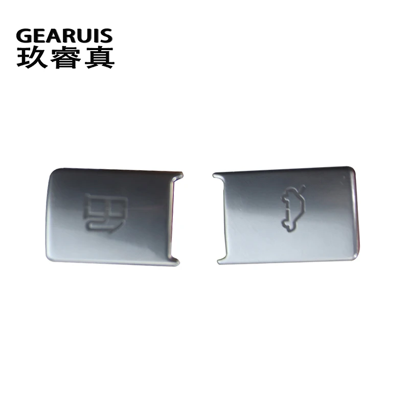 Car Styling Trunk Fuel Flap Release Switch Button Cover For Audi Q7 4l 2006-2009 decoration Sticker Interior Auto Accessories