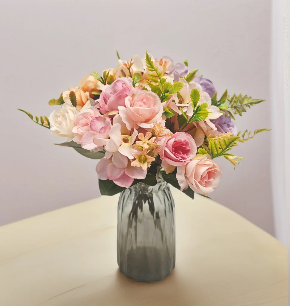 

Artificial Flowers Bouquet Rose room bedroom Home table garden plants wedding Birthday Party Christmas gift bride decoration