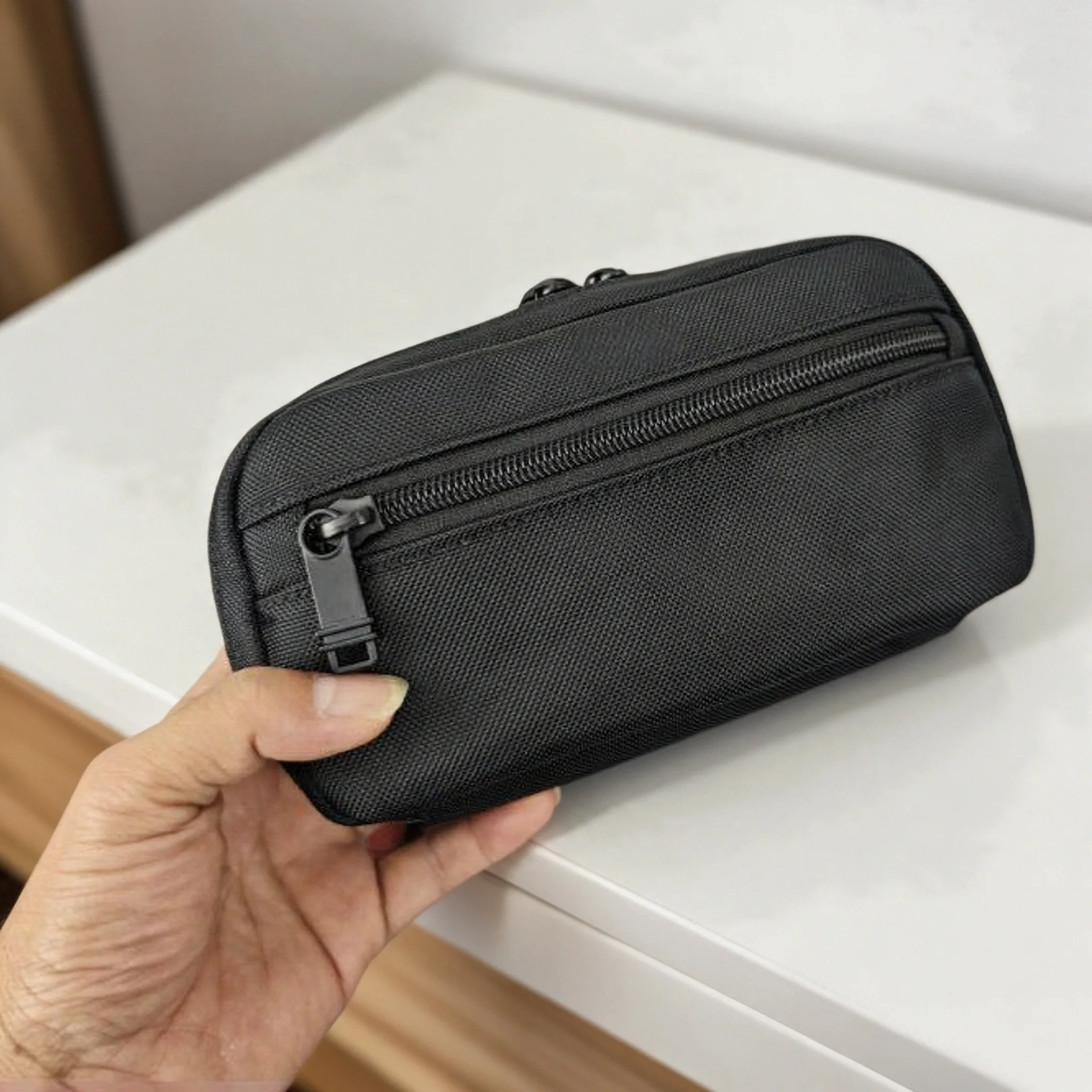 New Travel Accessories Storage Bag, Solid Color Portable Zipper Organizer Pouch