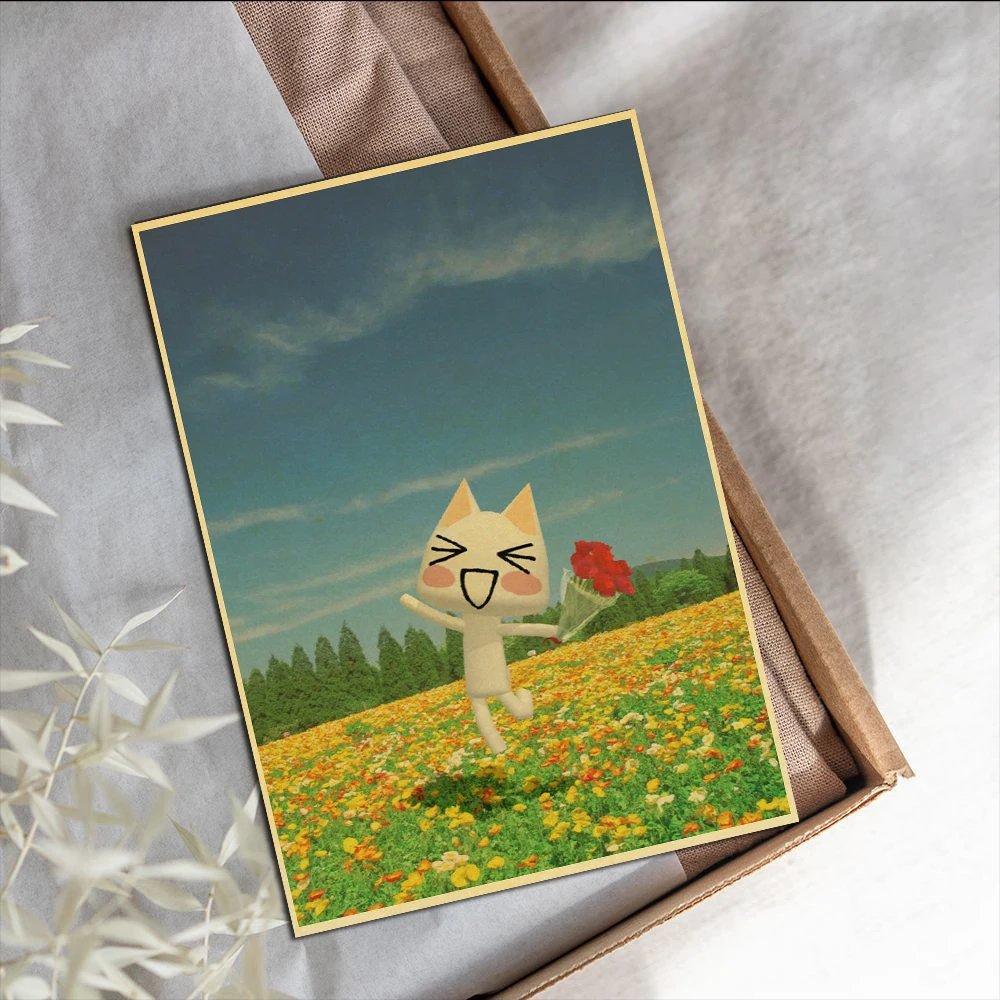 Inoue toro Cat 3D Poster Cute Wall Chart Prints Posters Home Living Bed Room Decor Bar Pictures Frameless Wall Painting