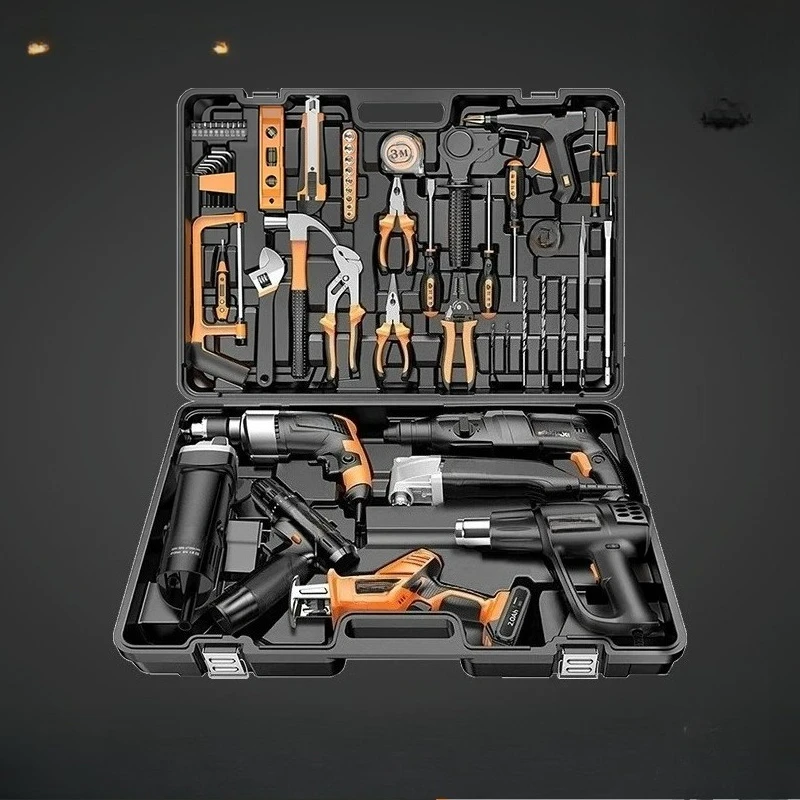 Household five-tool box, multi-functional maintenance tool, hand drill, power tool set, electromechanical special