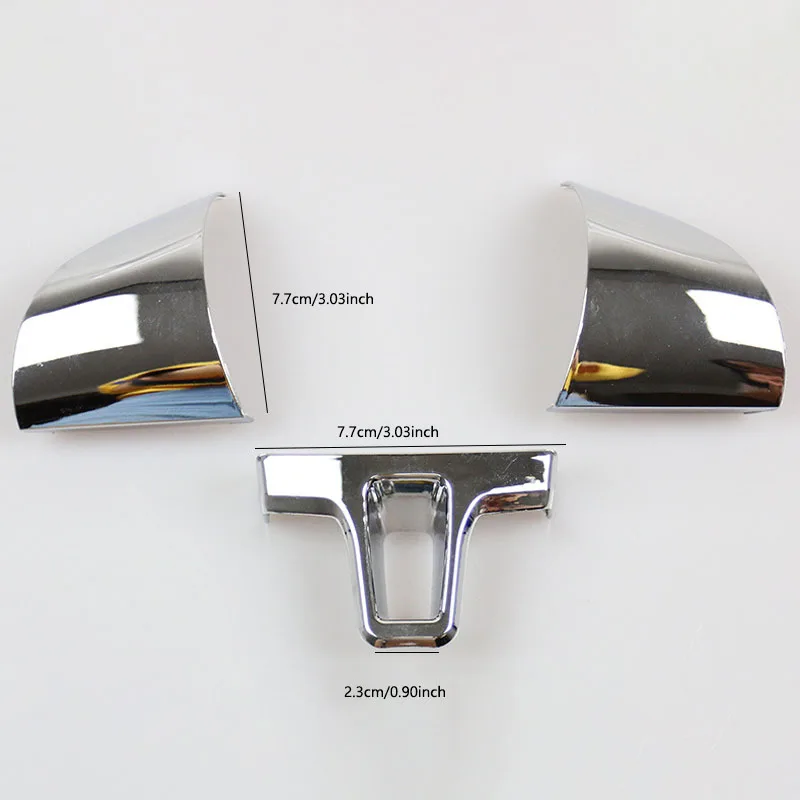 

Fit For VW Golf 6 MK6 Polo Jetta MK5 PoloBora Chrome Car Steering Wheel Sticker Cover Sequin 369 Point Mirror All Inclusive Trim