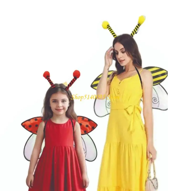 DXAE دعائم أزياء جناح الحشرات القابلة للتنفس لعشاق الكوسبلاي والعروض المسرحية وأشرطة الكتف المرنة #3