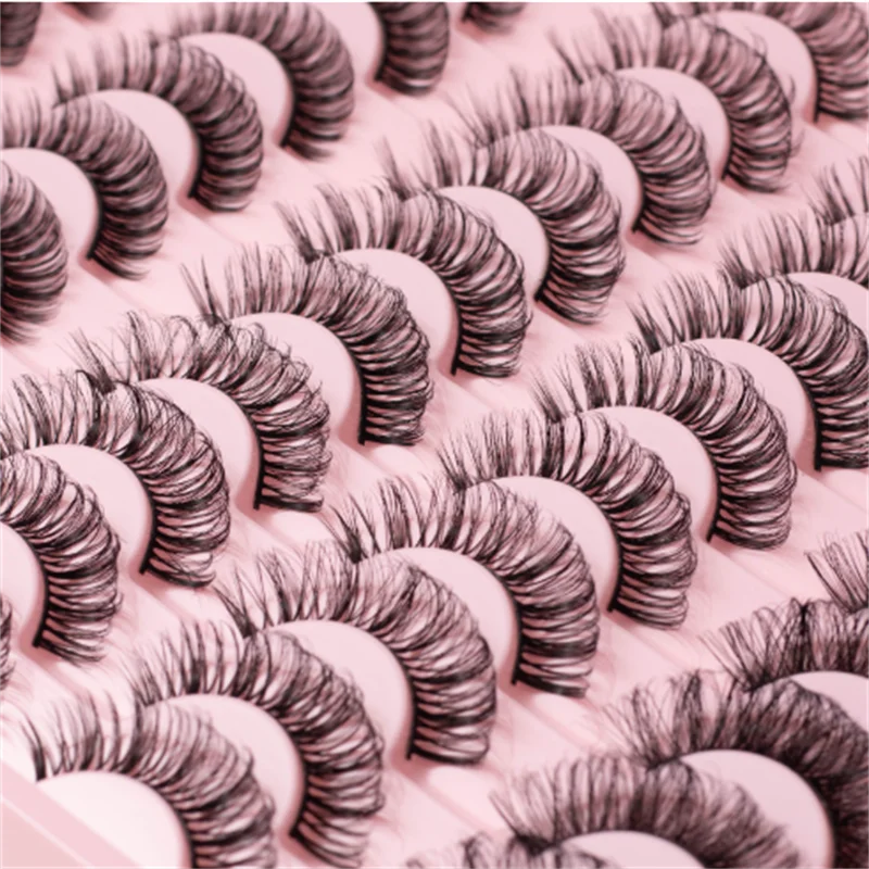 30 paia di ciglia a strisce russe mescolate e abbinate - 3 stili di design unico Ciglia leggere e riutilizzabili super carnose senza crudeltà