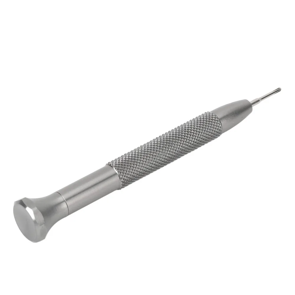 Steel Thick Handle Watch Screwdriver Set Multiple Sizes Silver Heavy Body Watch Repair Driver Watch Screw Turning Tool
