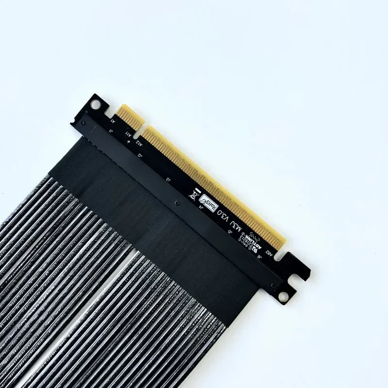 ADT-Link PCI-E 4.0 X16 Graphics Cards Extension Cable Gen4 256Gbps 90° for RTX4090 RX7900xtx GPU Extension Cable for ATX Chassis