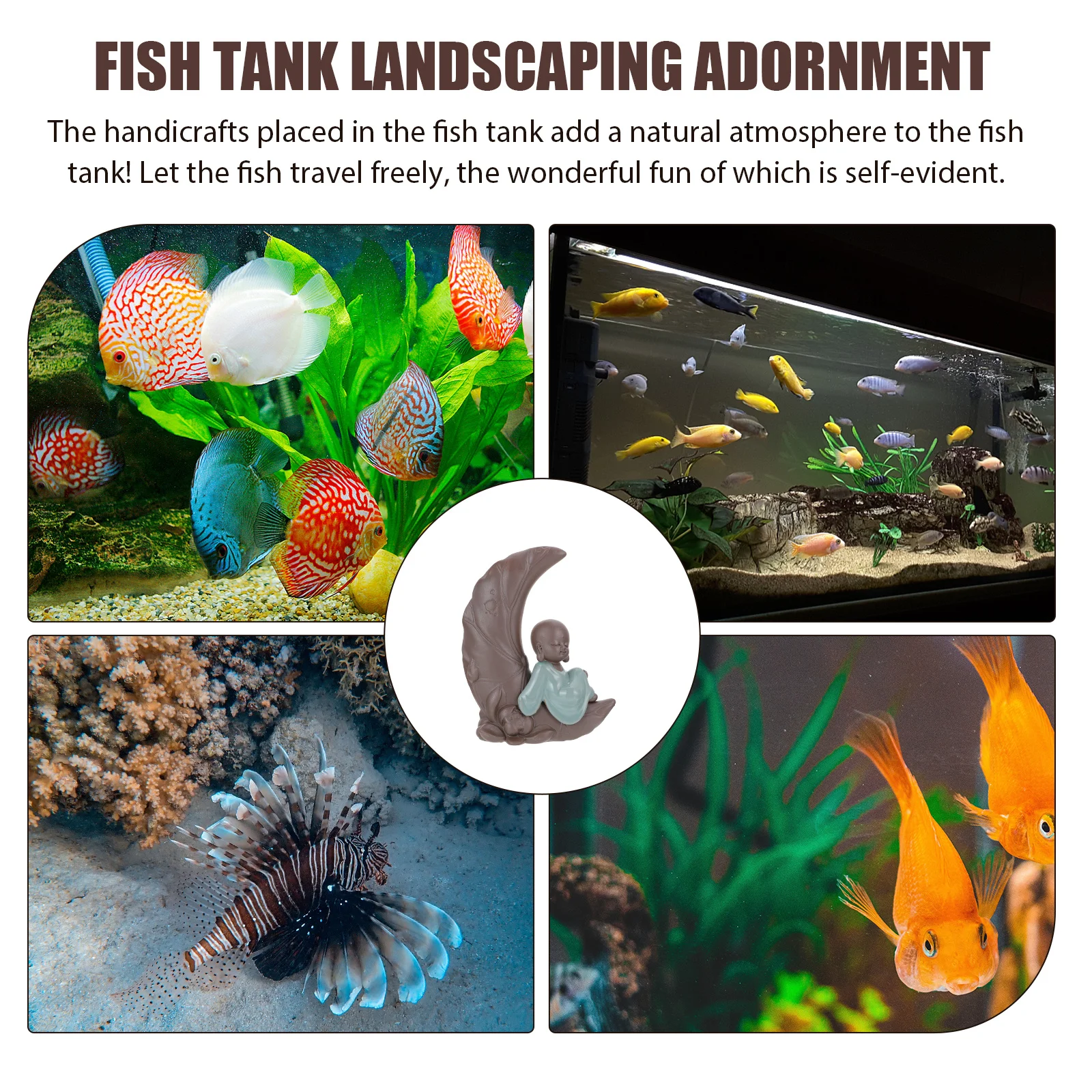 

Ceramic Flower Vase Creative Shaped Desktop Ornament Flower Arrangement Fish Tank Decoration Home Office Plant Decor