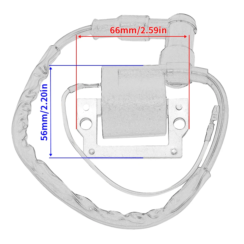 Boat Ignition Coil Assy For Yamaha IT250 IT400 IT425 IT465 MX100 MX125 MX175 MX400 RD60 RT100 YZ50 OEM：1W2-82310-40 1M2-82310-40