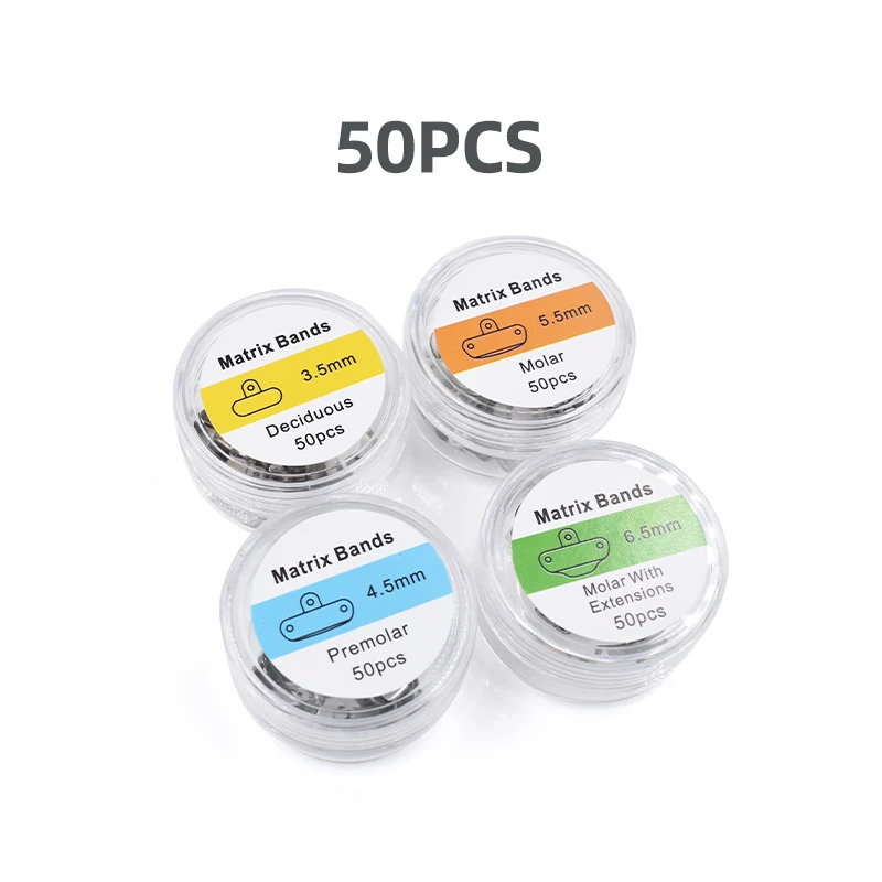 Lab Repair Tool Metal MatriceStripSectional Contoured Lab Matrix Bands 50Pcs/Box. Lab Material AccessorieS - view 2