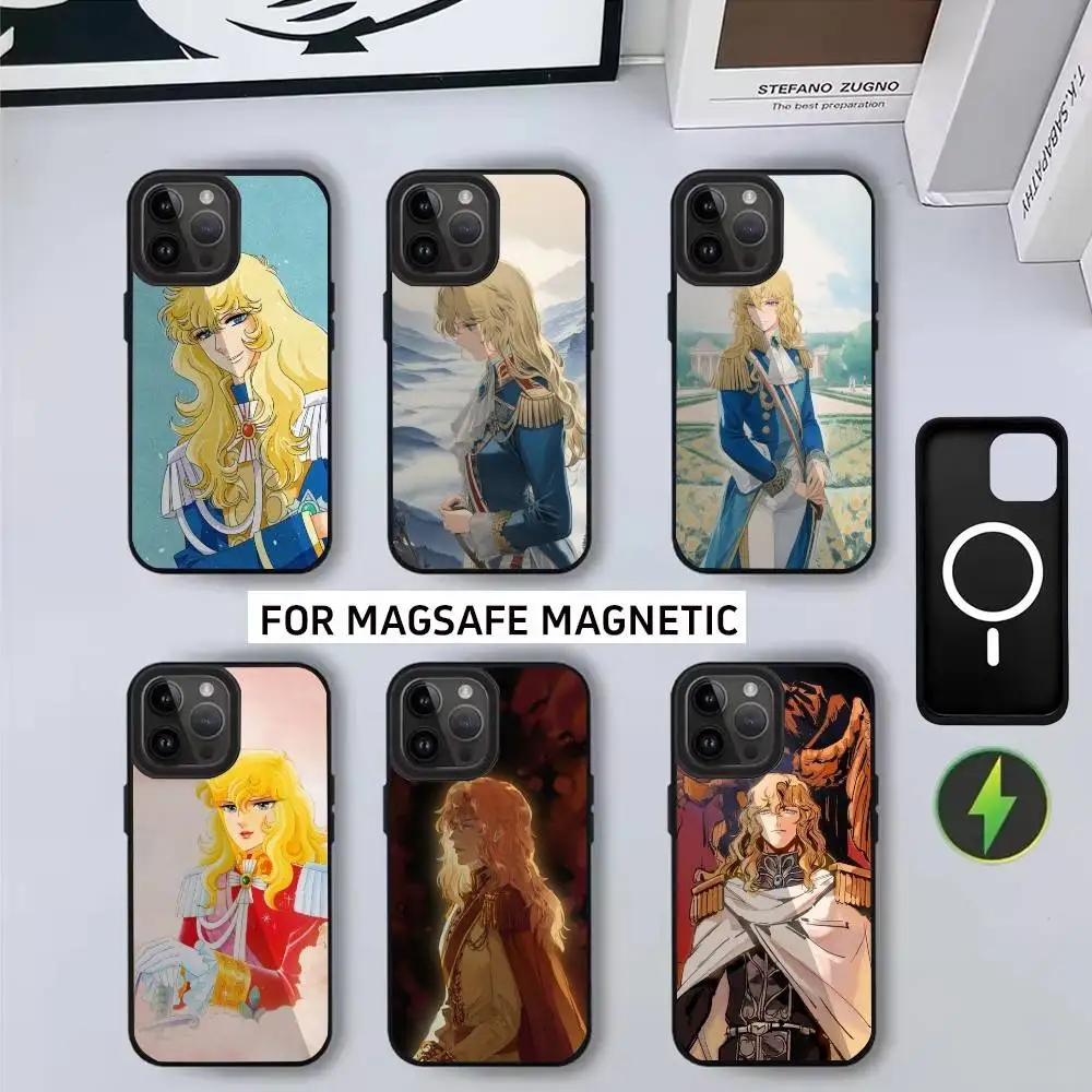 

R-Rose Of V-Versailles Girl O-Oscar-S Phone Case For iPhone17,16,15,14,13,12,11 Plus,Pro Magnetic For Magsafe Wireless Charging