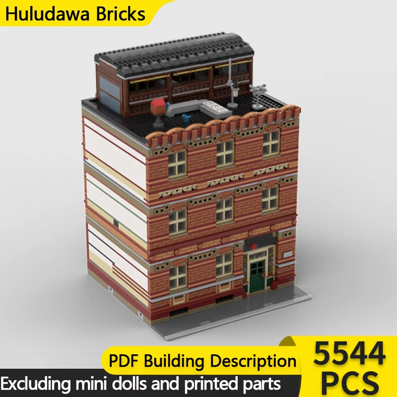 

Модель с видом на улицу, MOC, строительные кирпичи, выращивание интереса, школьные модульные технологии, детские праздничные подарки, сборные игрушки, костюм