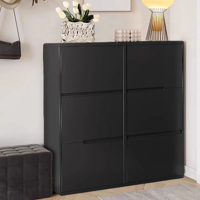 Black Modern Shoe Cabinets Essentials Storag Contain Multilayer Simple Shoe Rack College Entryway Schoenrek Entryway Furniture