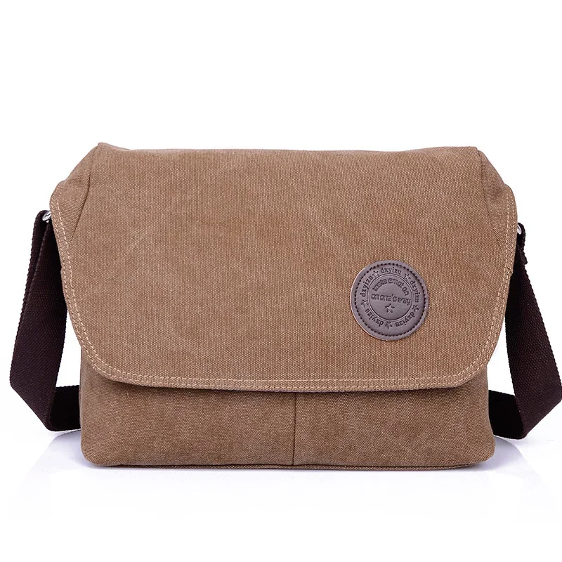 Men's Travel Crossbody Bag Canvas Men Messenger Bags Vintage Top-Handle Handbags Packets Casual Multifunction Tote Shoulder Bags