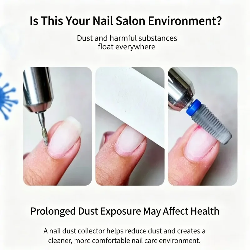 Nail Dust Collector 130 Purification Vacuum For Carving Dental False Teeth Polishing Powder Suction Cleaning Equipment