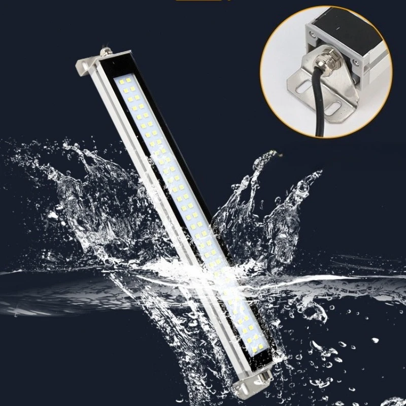 Industrietaugliche Aluminiumlegierung, 24 V/110–220 V, LED-Werkzeugmaschinenleuchte, IP67, wasserdicht, für CNC-Drehmaschinenfräsen