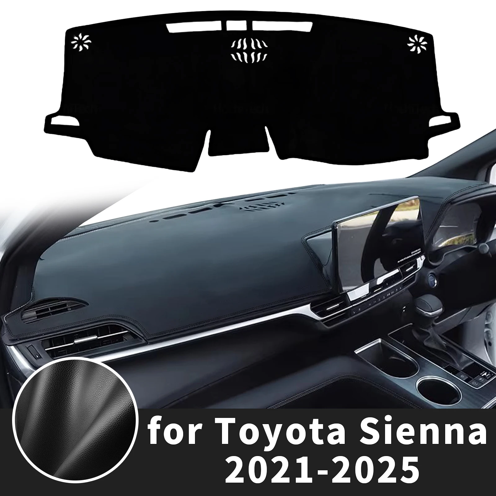 

for Toyota Sienna 2025 2024 2023-2021 XL40 Dashboard Cover ​​Fit Dash Mat Sun Protection Anti‑Reflection Cover Dash Pad Dashmat