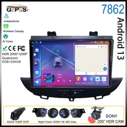 For Opel Grandland X crossland x 2016-2020 Android Car Player Auto Radio Multimedia Video Carplay GPS Navigation Screen NO 2din