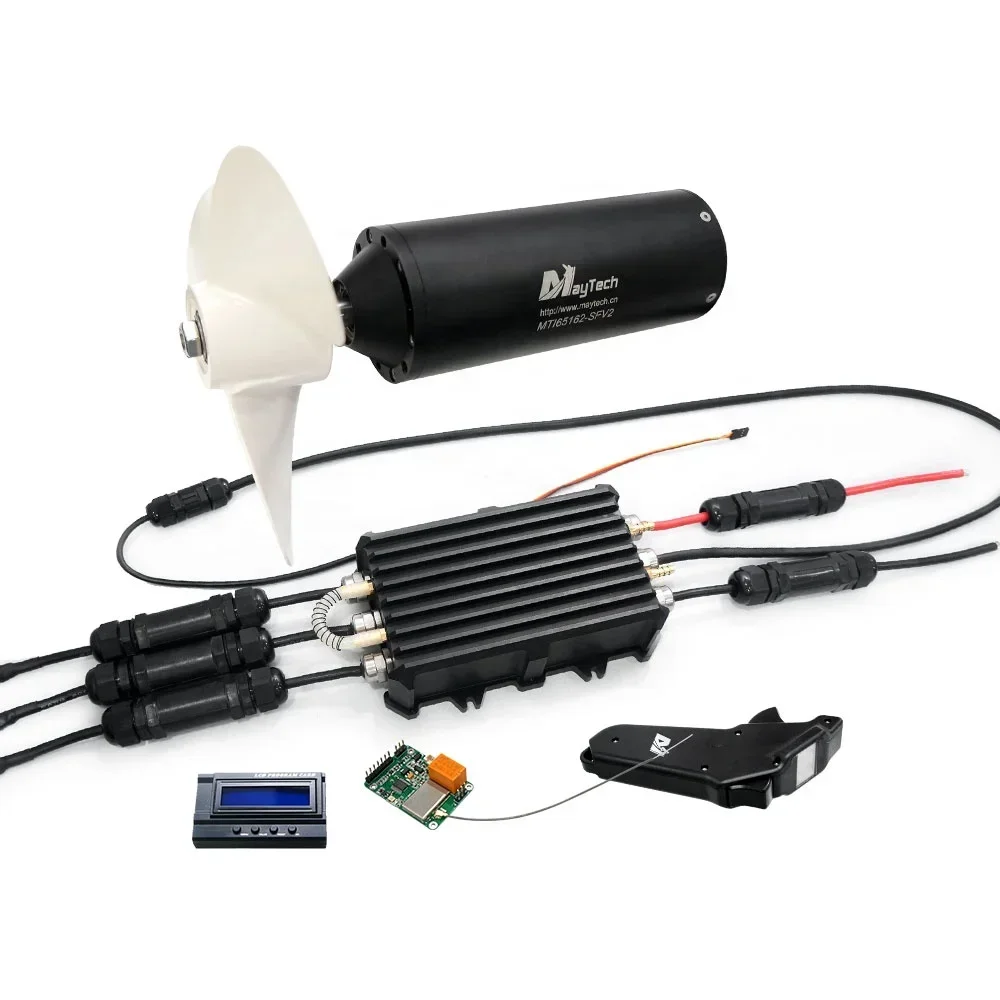 

Maytech 40%off efoil waterproof kit 65162 electric motor with propeller 300A esc with programming card V2 remote control 1905