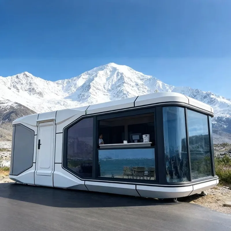 Modern Outdoor Capsule Cabin Featuring EU Standard Sockets And Stable PPR Plumbing For Commercial Guest Accommodation