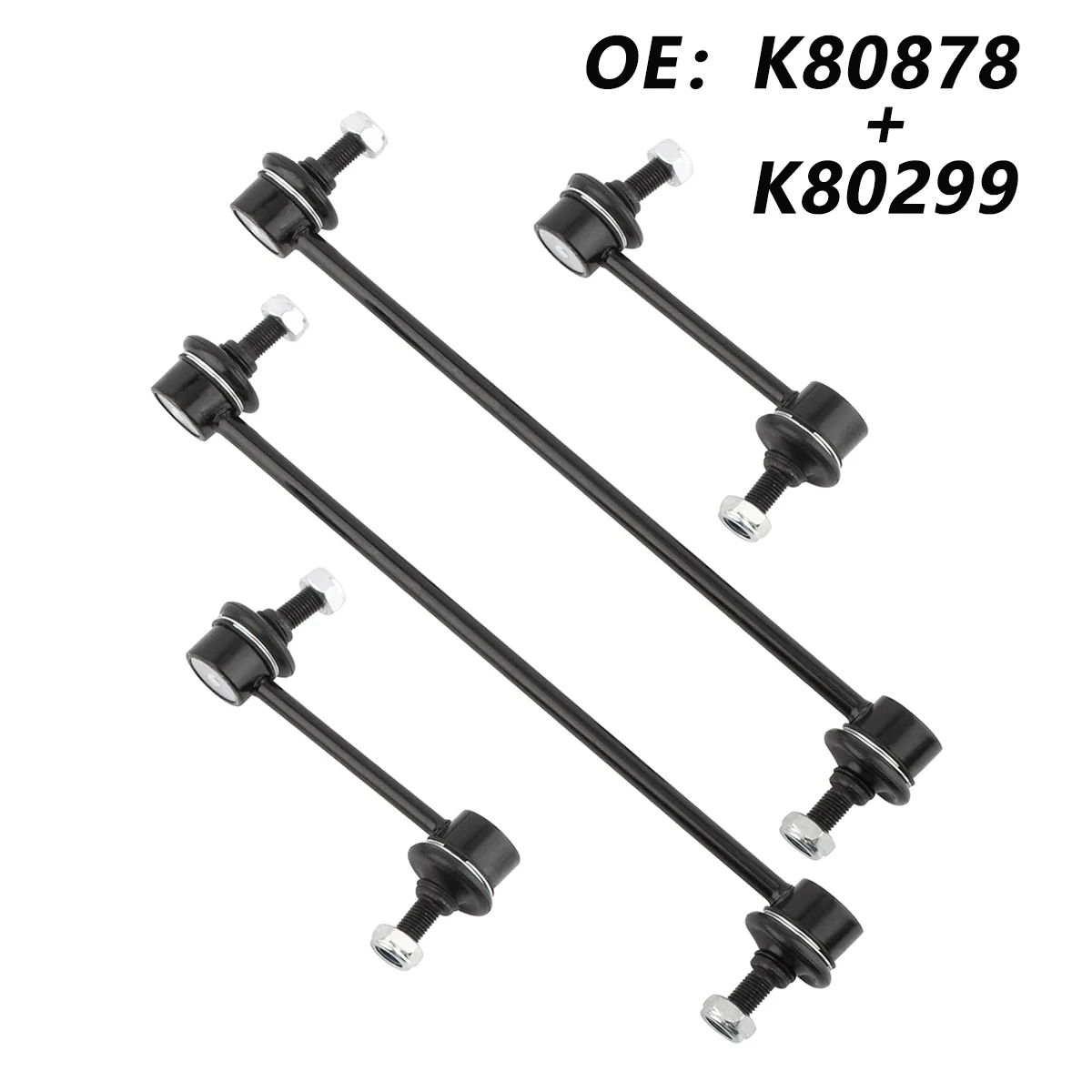 

K80878+K80299 Front and Rear Sway Bar Links for 2000 2001 2002 2003 2004 2005 Toyota Celica All Models