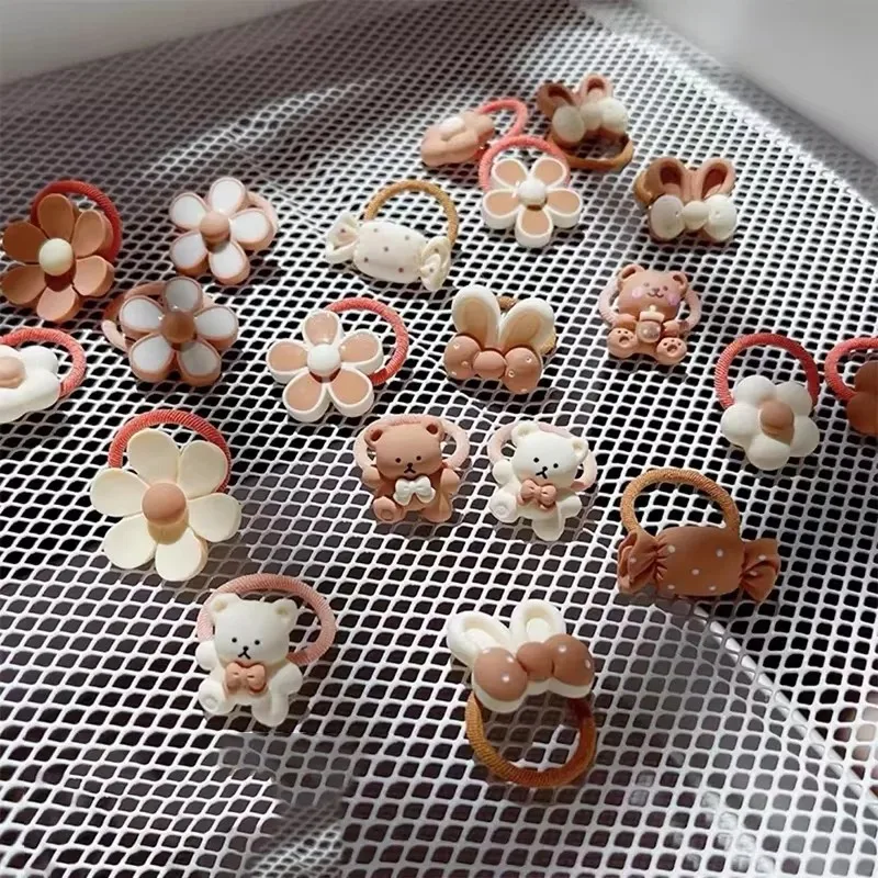 20-60PCS Lot Cute Cartoon Rabbit Hair Band Girls Elastic Hair bands Headwear Kids Hair Accessories Hairwear Mixed Style
