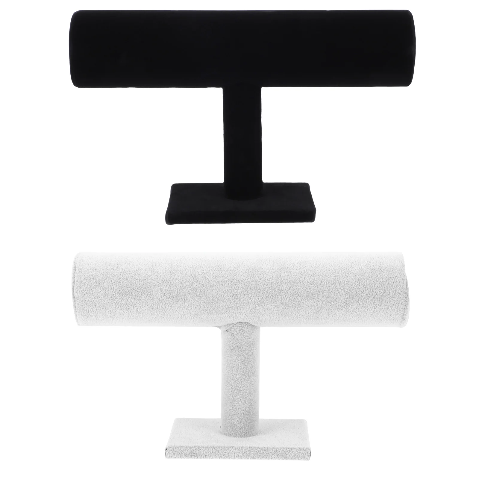 2Pcs Bracelet Jewelry Display Rack Necklace ganizer Home Storage Display Rack Black Plastic Lightweight Durable