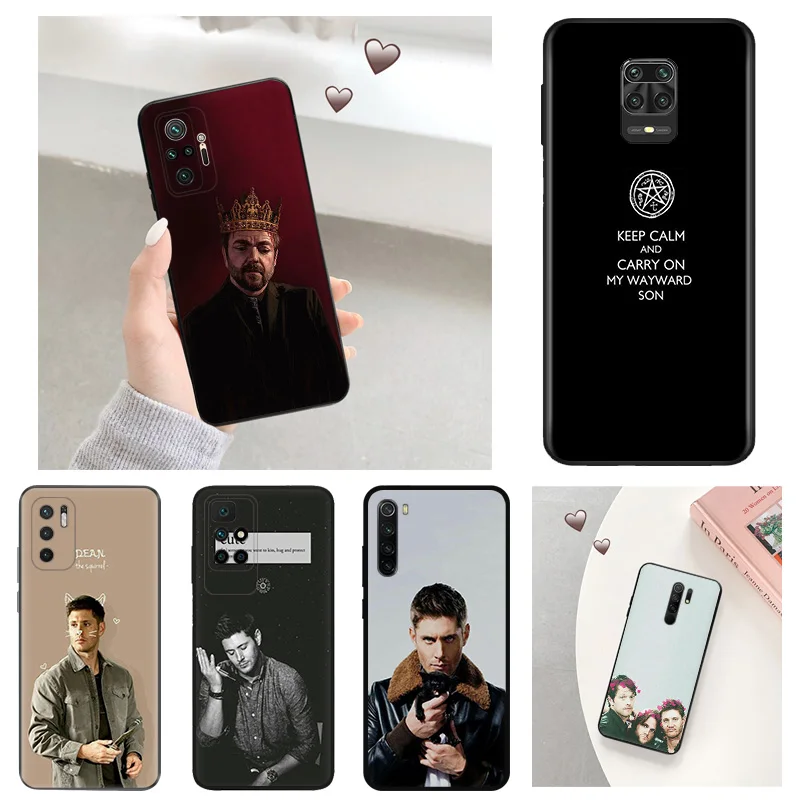 Anti-Drop Phone Case for Redmi A3 13 9 9A 9C 9T 9A 10C 10T Note 10 9s 8 8t 7 Pro 10s Lite Supernatural Jensen Ackles Soft Cover