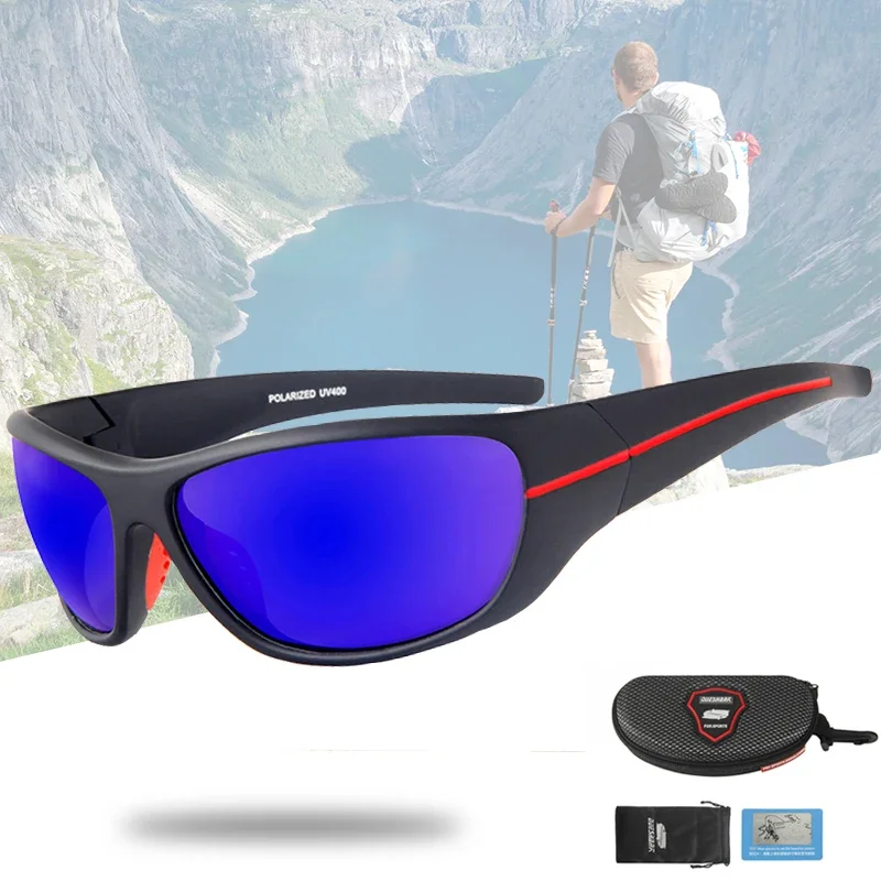 Queshark Polarized Camping Hiking Fishing Sunglasses Sports Glasses Climbing Eyewear Golf Driving Glasses Men Women