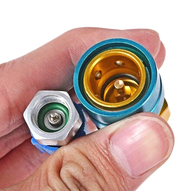 

Adapter Quick Fitting Coupler R1234YF Low Side Coupler To R134a Coupler Adapters Car Air-conditioning Fitting Car Accessory