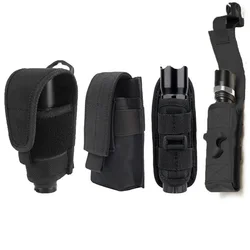 Tactical Molle Flashlight Holster Pouch Protable LED Torch Cover Case EDC Tool Holder Pocket For Outdoor Hunting Camping