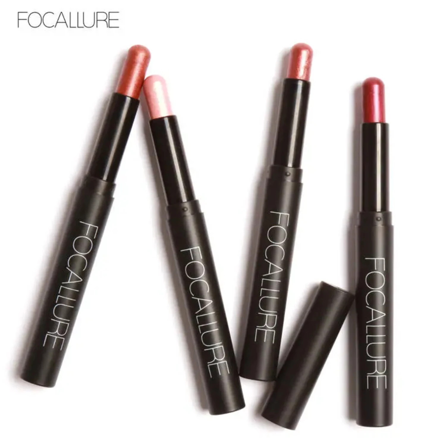 Shimmering, Radiant, and Luminous FOCALLURE Highlighter Eyeshadow Pencil - Effortlessly Achieve Sparkling Eyes Cheeks with a